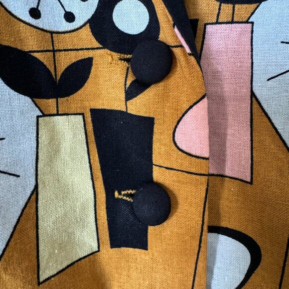 Modcloth x Dupenny Atomic Retro Brunch Dress Mid Mod Side Pockets Fit & Flare - Picture 7 of 16